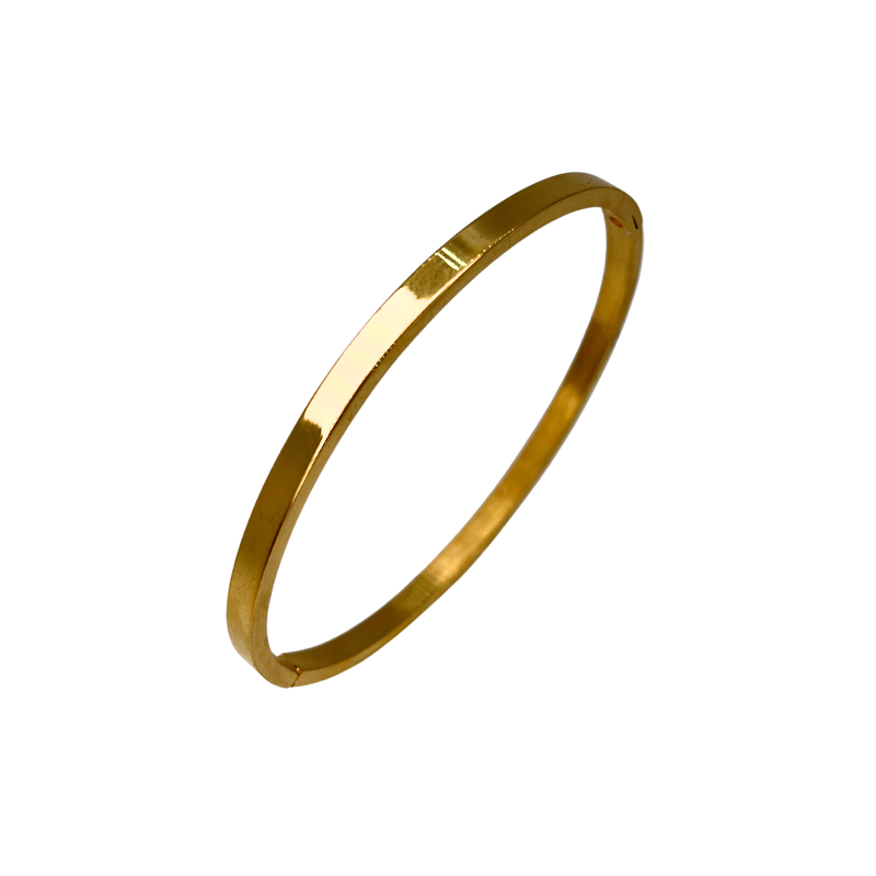 Bracelete Clean 3mm Golden stell